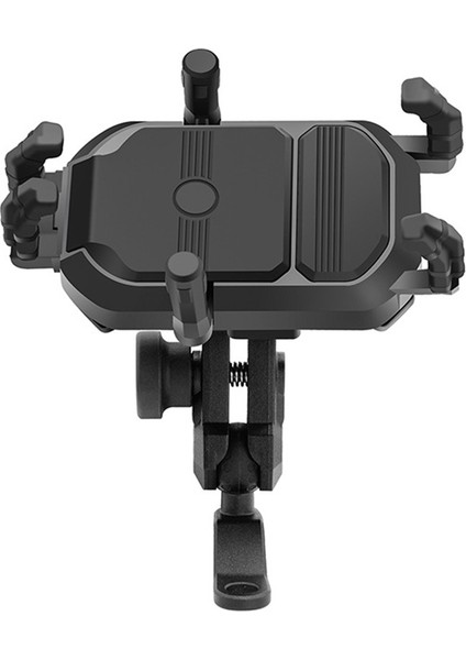 Motosiklet Cep Telefonu Braketi Bisiklet Darbeye Dayanıklı Cep Telefonu Braketi Şok Emme Sarsıntı Önleyici Braketi 360 ° Braketi (Yurt Dışından)