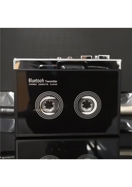 Siyah Retro Stereo Kaset Çalar Walkman Kaset Müzik Ses Bluetooth ile Otomatik Ters (Yurt Dışından)