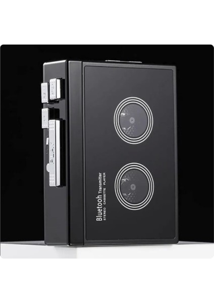 Siyah Retro Stereo Kaset Çalar Walkman Kaset Müzik Ses Bluetooth ile Otomatik Ters (Yurt Dışından)