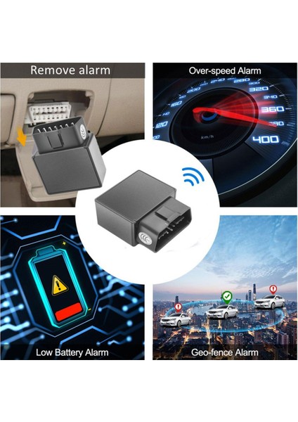 Ücretsiz App Tak ve Çalıştır Ses Monitörü Aşırı Hız Titreşim Alarmı Mini 4g Obd Gps Araç Takip Cihazı Gerçek Zamanlı Takip(A) (Yurt Dışından)