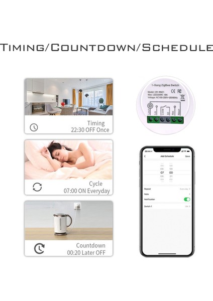 Enerji Monitör Anahtarı Zigbee 16A 90-250V Ac Tuya Akıllı Yaşam Uygulaması Google Home Ses Kontrolü Için Alexa ile Çalışır (Yurt Dışından)