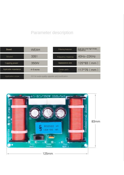 3 Yollu Ses Frekans Bölücü Tiz + Orta Kademe + Bas Crossover Hoparlörler Hoparlör Dıy Için Filtre (Yurt Dışından) indirimleri