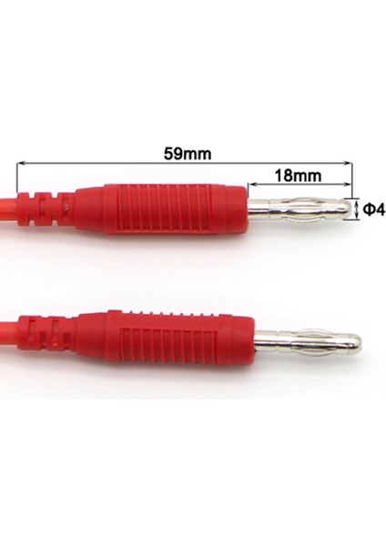 TL200 Yüksek Kaliteli 16AWG Esnek Silikon Tel 4mm Muz Fiş Yama Kablosu Test Ucu (Yurt Dışından)