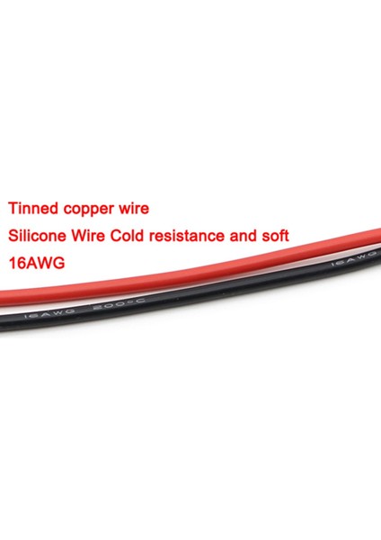 TL200 Yüksek Kaliteli 16AWG Esnek Silikon Tel 4mm Muz Fiş Yama Kablosu Test Ucu (Yurt Dışından)