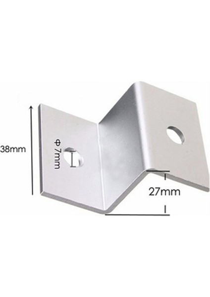 Güneş Paneli Montajı Güneş Paneli Montaj Rafı Z Braketi Rv Çatı Tekne Kiti Destek Montaj Duvar Paneli Montaj Montajı, Zj-07 (Yurt Dışından)