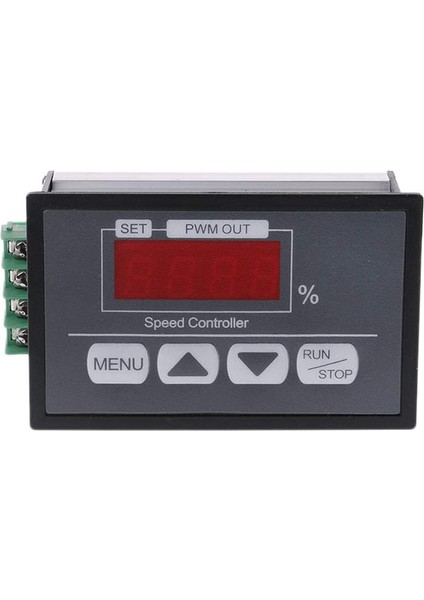 Dijital Ekran Paneli Düğme Valisi ile 6-60V Pwm Dc Motor Hız Kontrol Cihazı (Yurt Dışından)