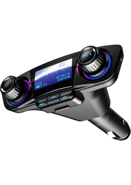 Bluetooth Fm Verici Eller Serbest Arama Radyo Adaptörü Araba Için Çift USB Bağlantı Noktalı Çalar Radyo Adaptörü (Yurt Dışından)