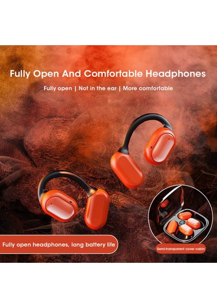 Kablosuz Kulaklık Bluetooth 5.3 Kulaklık Su Geçirmez Gürültü Azaltma Spor Kulaklık Kulak Kancası Stereo Kulaklık Telefon Için (Yurt Dışından)