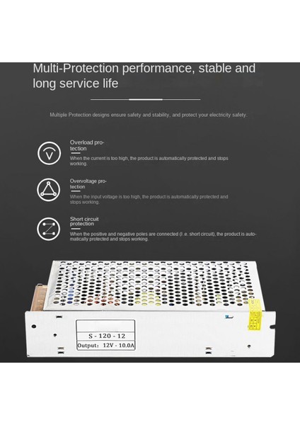 12V Güç Trafosu 12V Anahtarlama Güç Kaynağı 240W 10A Dc Işık Çubuğu Sürücü Güç Adaptörü (Yurt Dışından)