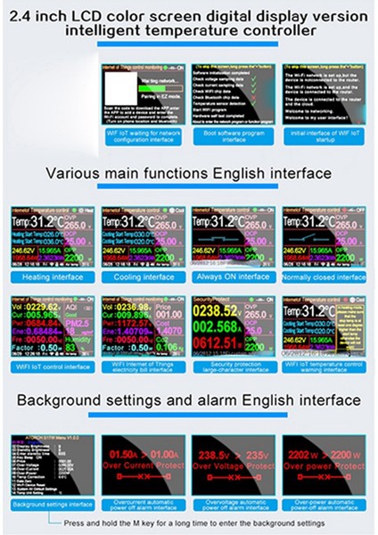 Tuya Akıllı Ev Wifi Soketi Ac Voltmetre Dijital Termostat Zamanlama Değiştirme Sensörü Probu Soğutma ve Isıtma Ab Tak (Yurt Dışından) fiyatları