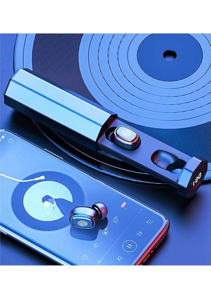 A7 Kablosuz Bluetooth 5.0 Kulaklık Kulak Içi Tws Spor Su Geçirmez Oyun Müzik Gürültü Önleyici Dokunmatik Manyetik Kulaklıklar F9C (Yurt Dışından)