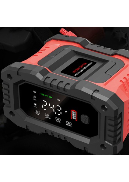 12V24V Tam Otomatik Akıllı Şarj Cihazı 20A Yüksek Güç Taşınabilir Araba Motosiklet Pil Şarj Cihazı Pil Şarjı Için Ab Tak (Yurt Dışından)
