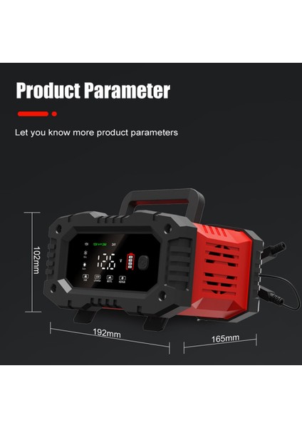 12V24V Tam Otomatik Akıllı Şarj Cihazı 20A Yüksek Güç Taşınabilir Araba Motosiklet Pil Şarj Cihazı Pil Şarjı Için Ab Tak (Yurt Dışından)