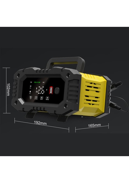 12V24V Tam Otomatik Akıllı Şarj Cihazı 10A Yüksek Güç Taşınabilir Araç Motosiklet Pil Şarj Cihazı Pil Şarjı Için Ingiltere Tak (Yurt Dışından)