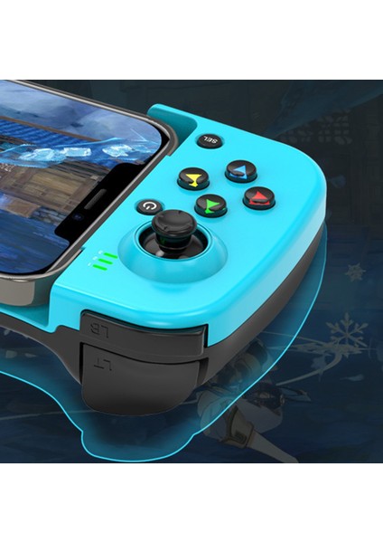 D3 Tip-C Teleskopik Cep Telefonu Gamepad Bluetooth Uyumlu 5.0 Pubg Için Kablosuz Oyun Denetleyicisi Joystick (Kırmızı + Mavi) (Yurt Dışından)