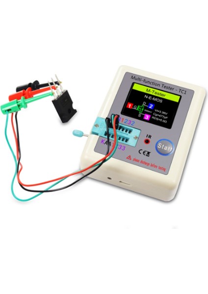 Lcr-Tc1 Tc1 Ekran Çok Fonksiyonlu Tft Arka Işık Transistör Test Cihazı Diyot Triyot Kapasitör Direnç Transistör Için (Yurt Dışından)