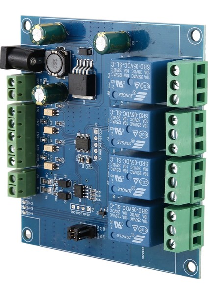 Modbus Rtu 4 Kanal Röle Modülü Girişi 485 Ttl Uart Haberleşme 4 Kanal Girişi 7-24V Röle Modülü (Yurt Dışından)
