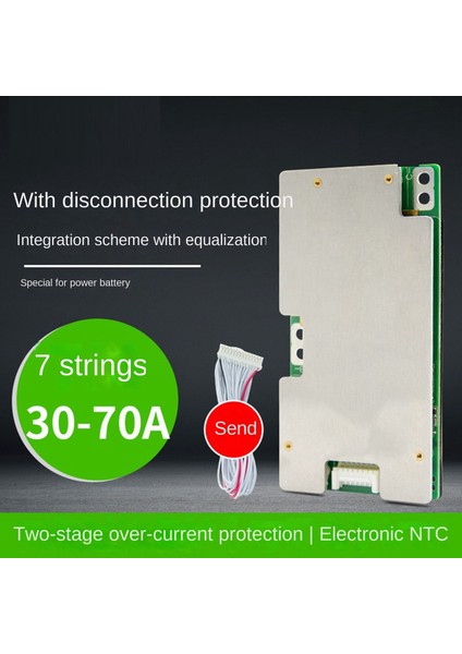 7s 24V Üçlü Li-Ion Pil Koruma Kartı Bms Eşitleme ile Aynı Bağlantı Noktası 18650 Pil Pcb Koruması (50A) (Yurt Dışından) fiyatları