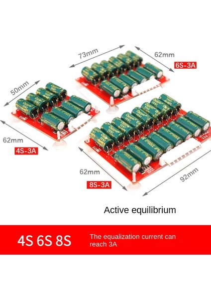 3A Tüm Grup Dengeleyici Aktif Lityum Li-Ion Lifepo4 Pil Ekolayzer Enerji Transfer Kondansatörü Bms Board-4s (Yurt Dışından)