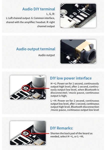 VHM-314 V.20 Mp3 Bluetooth 5.0 Ses Alma ve Kod Çözme Kurulu Kablosuz Stereo Araç Ses Amplifikatörü Modülü 3.7-5 V (Yurt Dışından)