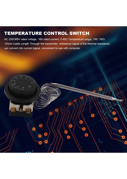 1nc 1no Ac 250V/380V 16A 0-40C Sıcaklık Kontrol Anahtarı Kılcal Termostat (Yurt Dışından) indirimleri