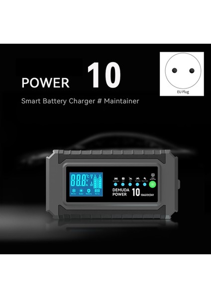 12V 10A Otomotiv Akü Şarj Cihazı 24V 5A Araba Akü Şarj Cihazı Hızlı Şarj Için Jel Islak Kurşun Asit LCD Ab Tak (Yurt Dışından)