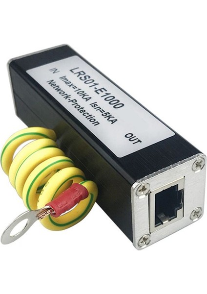 Poe 1000M Ağ Koruyucu Poe 1000M Monitörlü Kamera Dalgalanma Koruyucusu RJ45 Gigabit Ethernet Koruma Cihazı Tutucu (Yurt Dışından)