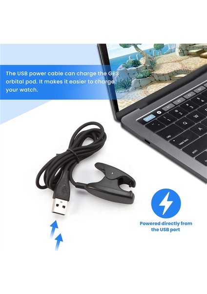 Ambit Için Şarj Cihazı, Ambit/ambit2/ambit2 S/ambit 3 Run Spor Saati ve Gps Parça Pod Saati Için Güç Kablosu Yedek USB Şarj Şarj Kablosu Teli (Yurt Dışından)