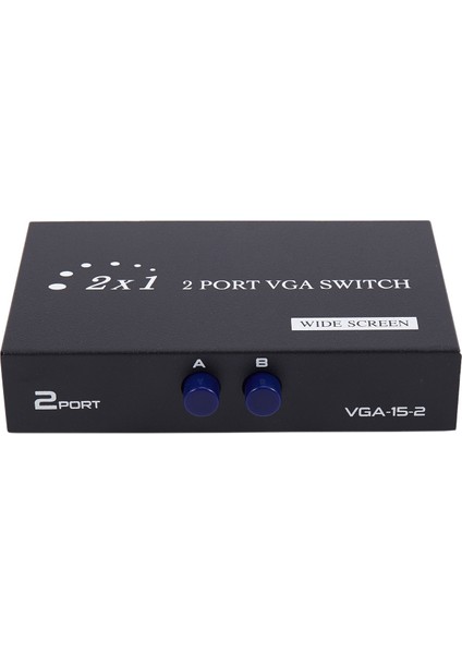 1920X1440 VGA Anahtarı 2-In-1-Out 2 Port Paylaşım Anahtarı Switcher Splitter Kutusu Bilgisayar Klavye Fare Monitör Adaptörü (Yurt Dışından)