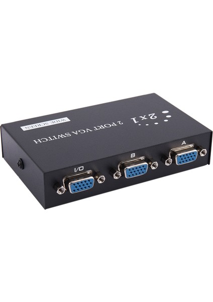 1920X1440 VGA Anahtarı 2-In-1-Out 2 Port Paylaşım Anahtarı Switcher Splitter Kutusu Bilgisayar Klavye Fare Monitör Adaptörü (Yurt Dışından)