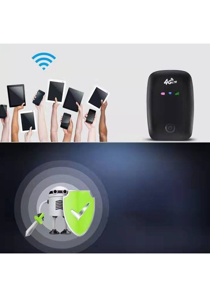 Kablosuz Yönlendirici 150M 4g Taşınabilir Kablosuz Yönlendirici 2.4/5g Çift Bantlı Wifi Yönlendirici Android 6.0 (Yurt Dışından)