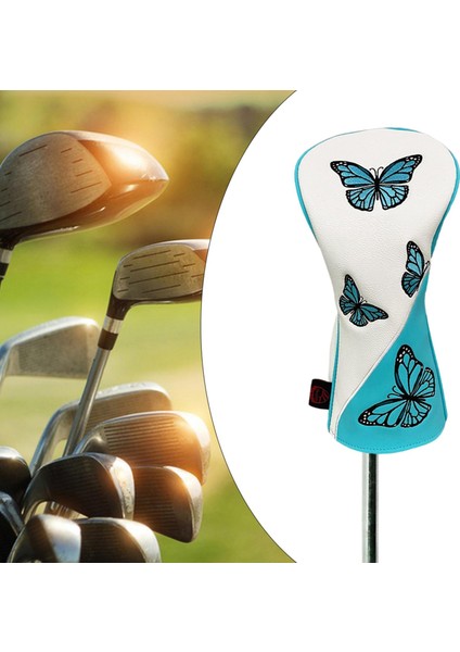 Kulüp Baş Örtüsü Kelebek Desenli Golf Ahşap Başörtüsü Seyahat Taşımacılığı Için Beyaz Sürücü (Yurt Dışından) modelleri