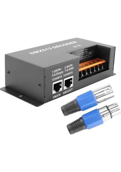 4 Kanal Dmx Dekoder Rgbw Pwm DMX512 Dimmer Sürücüsü Rgbw Işık Kontrol Girişi 12V-24V Dc (Yurt Dışından)