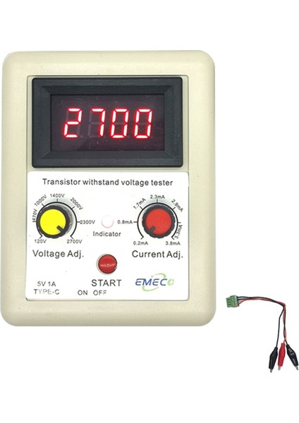 110V-2600V Igbt Gerilim Yeteneği Test Cihazı Diyot Mos Triyot Dijital Voltmetre Test Cihazı Taşınabilir Dayanım Gerilimi Test Cihazı B (Yurt Dışından)
