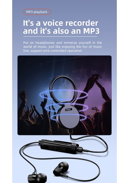 Dijital Ses Kaydedici Akıllı Ses Kaydedici Anahtarlık Ses Kayıt Kalemi Gürültü Azaltma Mp3 Müzik Çalar (8g) (Yurt Dışından)