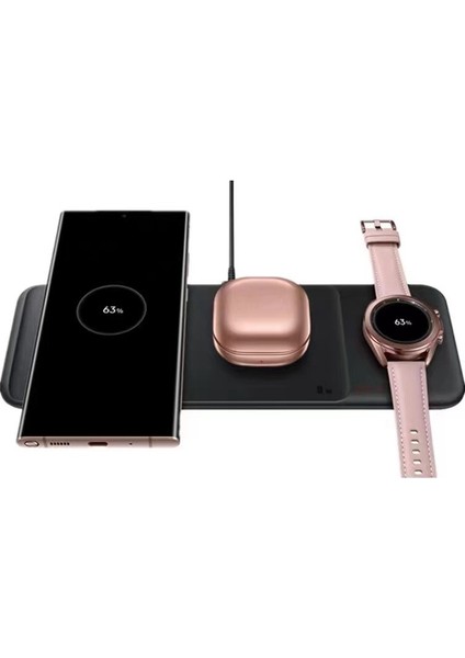 Kablosuz Şarj Cihazı, Galaxy S21 Için 3'ü 1 Arada Kablosuz Şarj Cihazı, / Için Hızlı Kablosuz Şarj Cihazı (Yurt Dışından)