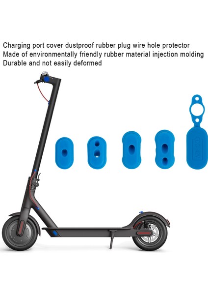 Şarj Portu Kauçuk Toz Fişi M365 1 S Elektrikli Scooter Pedalı Silikon Ayak Mat Kavrama Kapakları Parçaları Sarı (Yurt Dışından)