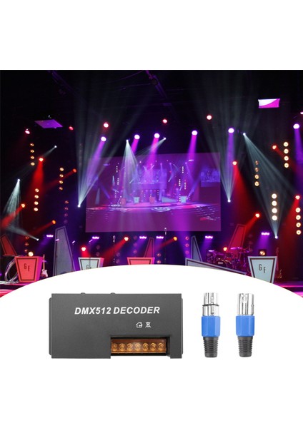 4 Kanal Dmx Dekoder Rgbw Pwm DMX512 Dimmer Sürücüsü Rgbw Işık Kontrol Girişi 12V-24V Dc (Yurt Dışından)