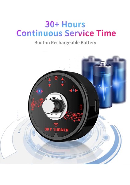 Kablosuz Sayfa Çevirici, Taşınabilir Akıllı Kablosuz Bluetooth Sayfa Çevirici Pedalı, El Serbest Nota Okuma Sayfası Çevirici (Yurt Dışından) fırsatları