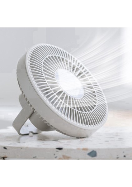 LED Lambalı Hava Soğutucu Fan Uzaktan Kumanda Şarj Edilebilir USB Güç Bankası Tavan Vantilatörü 3 Dişli Duvar Ventilador, (Yurt Dışından)