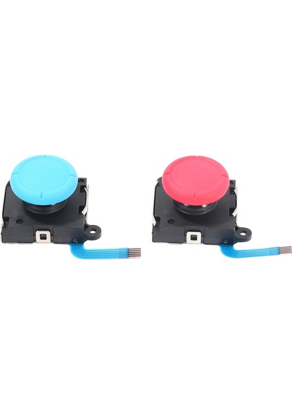 /switch Lite Denetleyici ve Konsol Için 3D Analog Joystick Yedek Sol/sağ Ayar Çubuğu - 2 Paket (Kırmızı+Mavi) (Yurt Dışından)