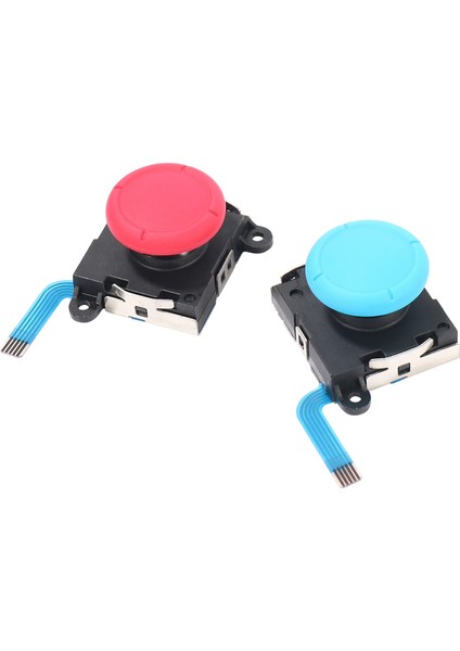 /switch Lite Denetleyici ve Konsol Için 3D Analog Joystick Yedek Sol/sağ Ayar Çubuğu - 2 Paket (Kırmızı+Mavi) (Yurt Dışından)