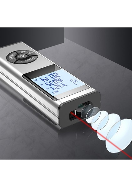 Şarj Edilebilir Telemetre El Tipi Mini Kızılötesi Ölçüm Cihazı Mesafe Ölçer Yatay Çizgi (B) (Yurt Dışından) modelleri