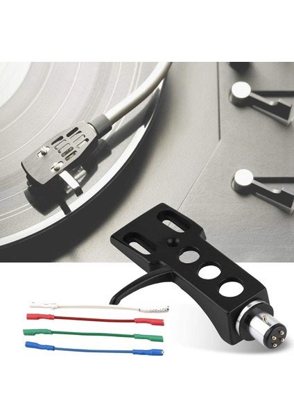 Pikap Fonograf Kurşun Headshell Stereo Plak Çalar Headshell Teller 4 Adet Plak Çalar Değiştirme Için (Yurt Dışından) modelleri