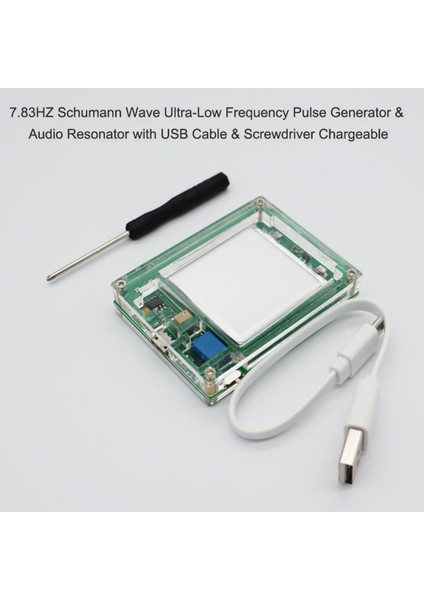 7.83HZ Schumann Dalga Ultra Düşük Frekanslı Darbe Jeneratörü Ses Rezonatörü Şarj Edilebilir Schumann Rezonans Dalgası (Yurt Dışından)