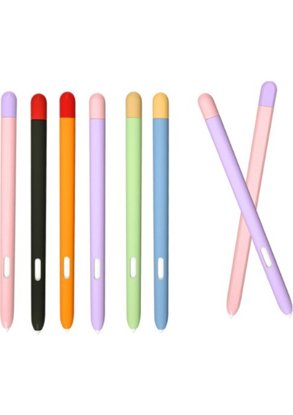 Galaxy Tab S7/S7PLUS Kalem Kutusu Koruyucu Silikon Tablet Kalem Stylus Dokunmatik Kalem Kılıfı, Mavi (Yurt Dışından)