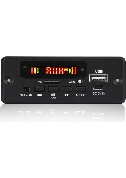 2X3W Amplifikatör Mp3 Dekoder Kurulu 12V Bluetooth 5.0 30W Araba Fm Radyo Modülü Desteği Tf USB Aux (Yurt Dışından)