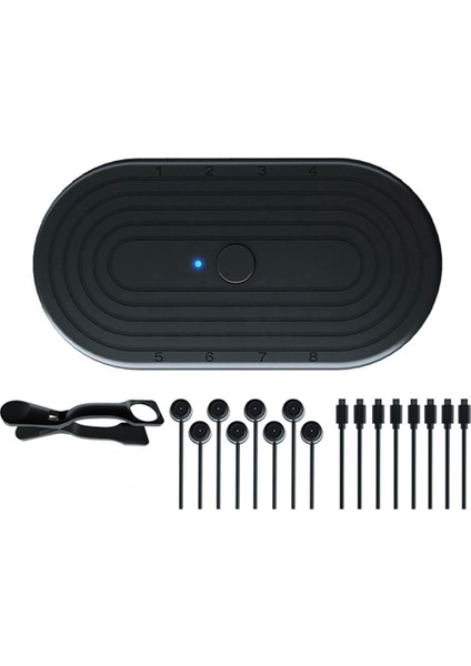 Cep Telefonu Ekranı Otomatik Tıklayıcı Ayarlanabilir Bağlantı Fiziksel Simülasyon Parmak Cihazı Tıklaması, 8 Kafa (Yurt Dışından)