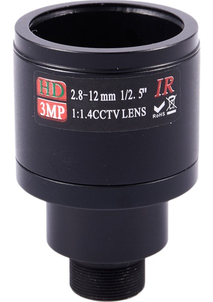 Hd Cctv Lens 3.0mp M12 2.8-12MM Değişken Odaklı Cctv Ir Hd Lens, F1.4, Manuel Odak Yakınlaştırma (Yurt Dışından)