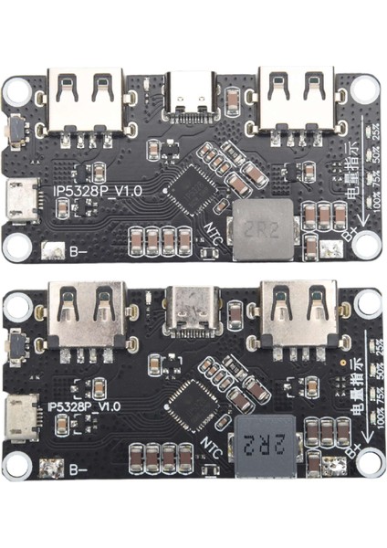 2 Adet P5328P Boost Şarj Modülü Çift USB 18650 Pil Hızlı Şarj Cihazı Hazine Tpye-C 3.7V Ila 5V 9V 12V Step Up Qc2.0 (Yurt Dışından)